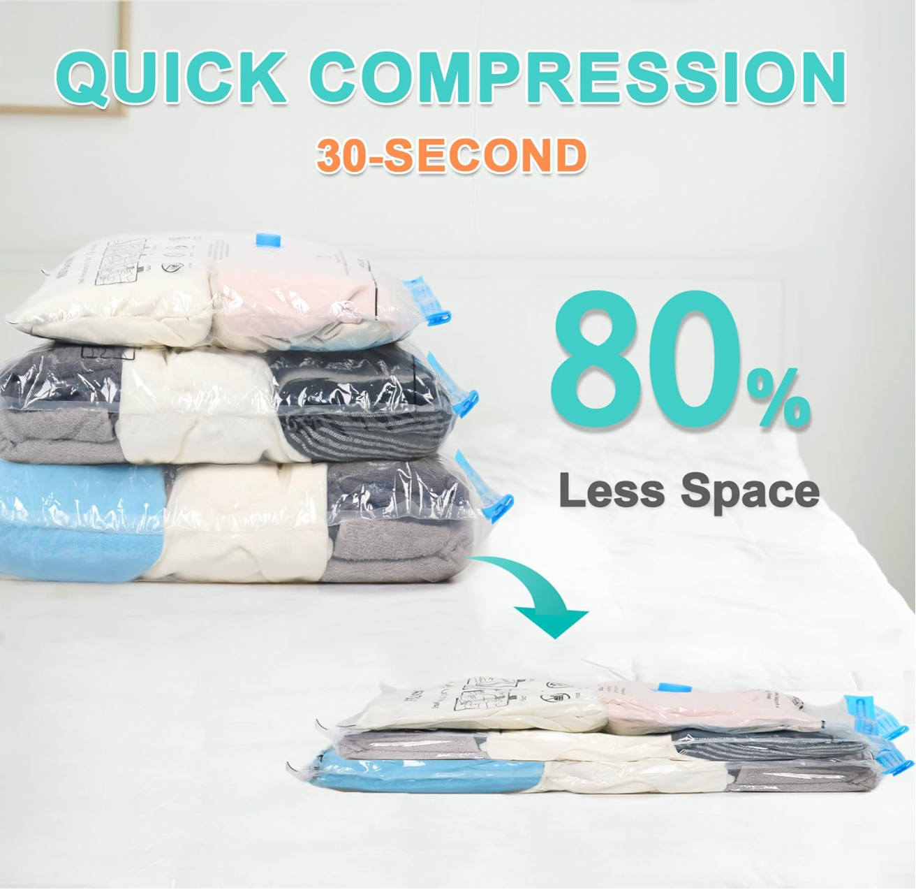 PackSqueeze Cordless Travel Vacuum & Bag Set