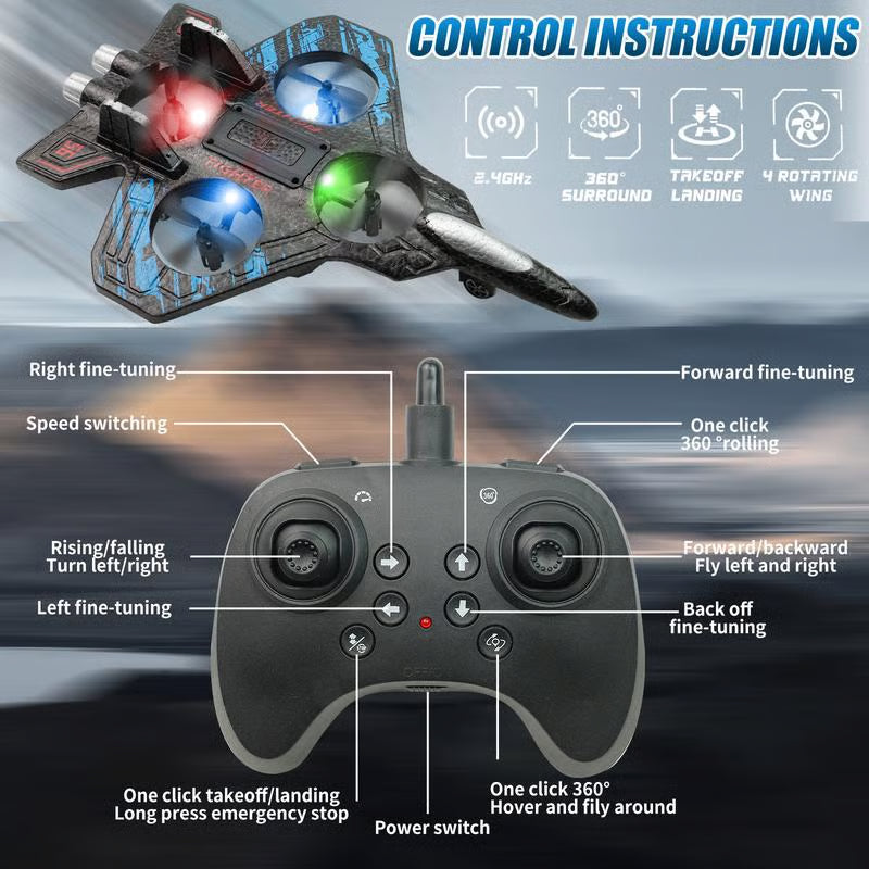 NovaGlider High-Speed Remote Control Fighter Jet