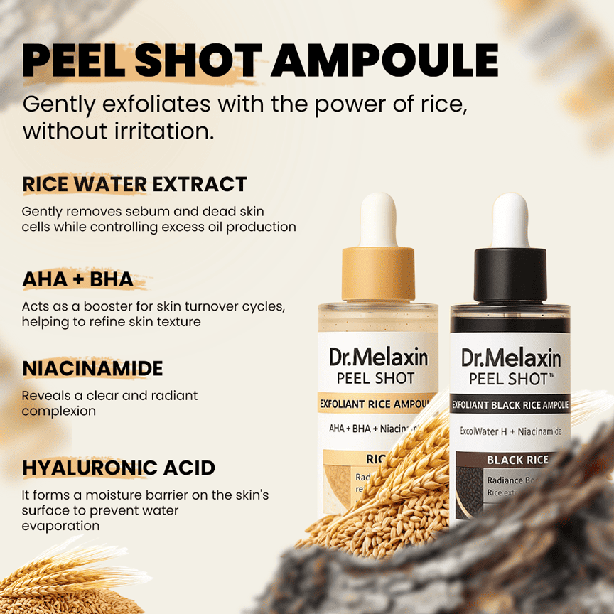 NovaLife x Dr. Melaxin Rice Peel Ampoule