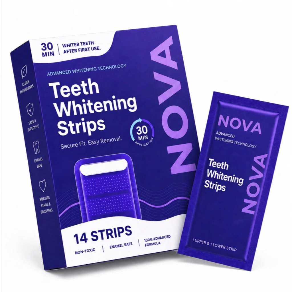 Purple Teeth Whitening Strips (Buy One)