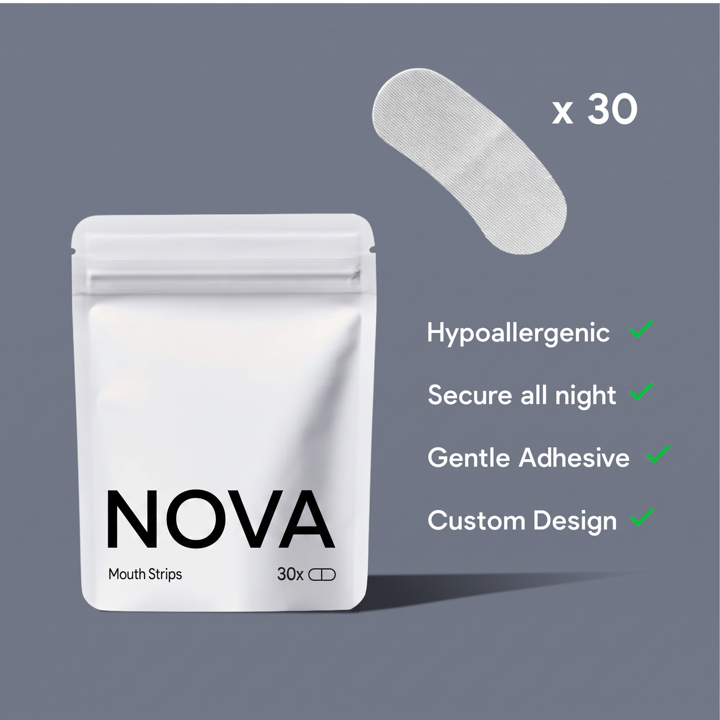 NovaTape Sleep Strips (1 Month Supply)
